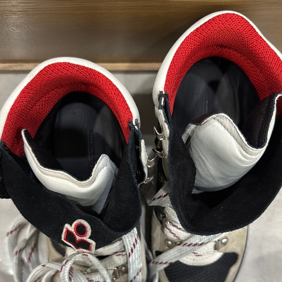 Isabel Marant Black and White High-Top Boots - Picture 9 of 12